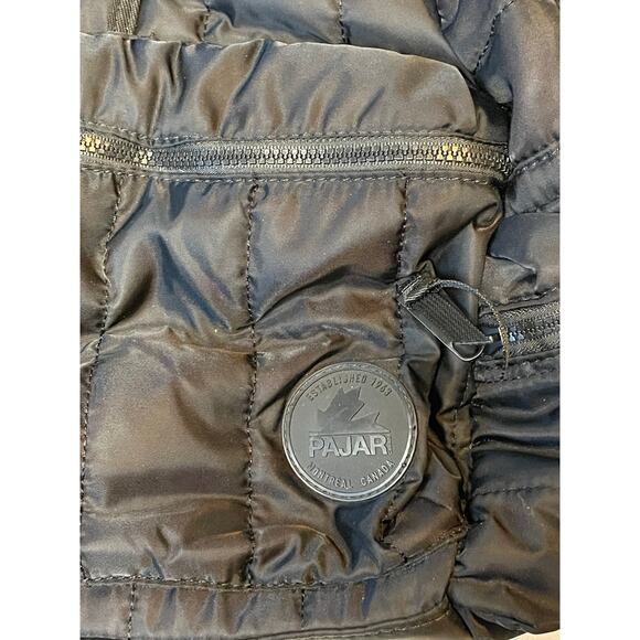 NWOT Pajar Black Puffer Quilted Carry-On Duffel Bag Travel Gym Tote 21” ski gear - Picture 2 of 14